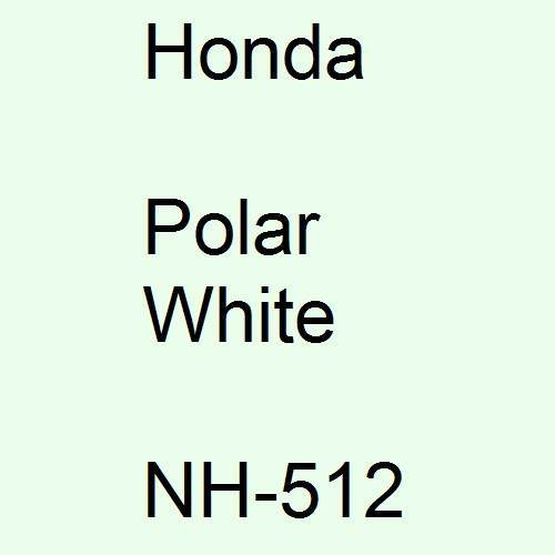 Honda, Polar White, NH-512.